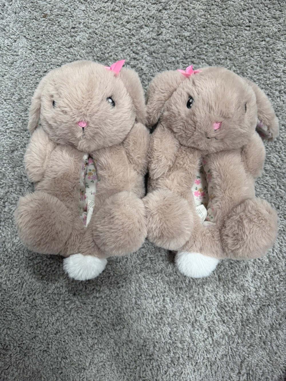 Plush Bunny Girl Slippers